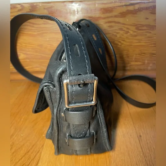 Black Rag & Bone Small Field Leather Crossbody Bag - Picture 9 of 16